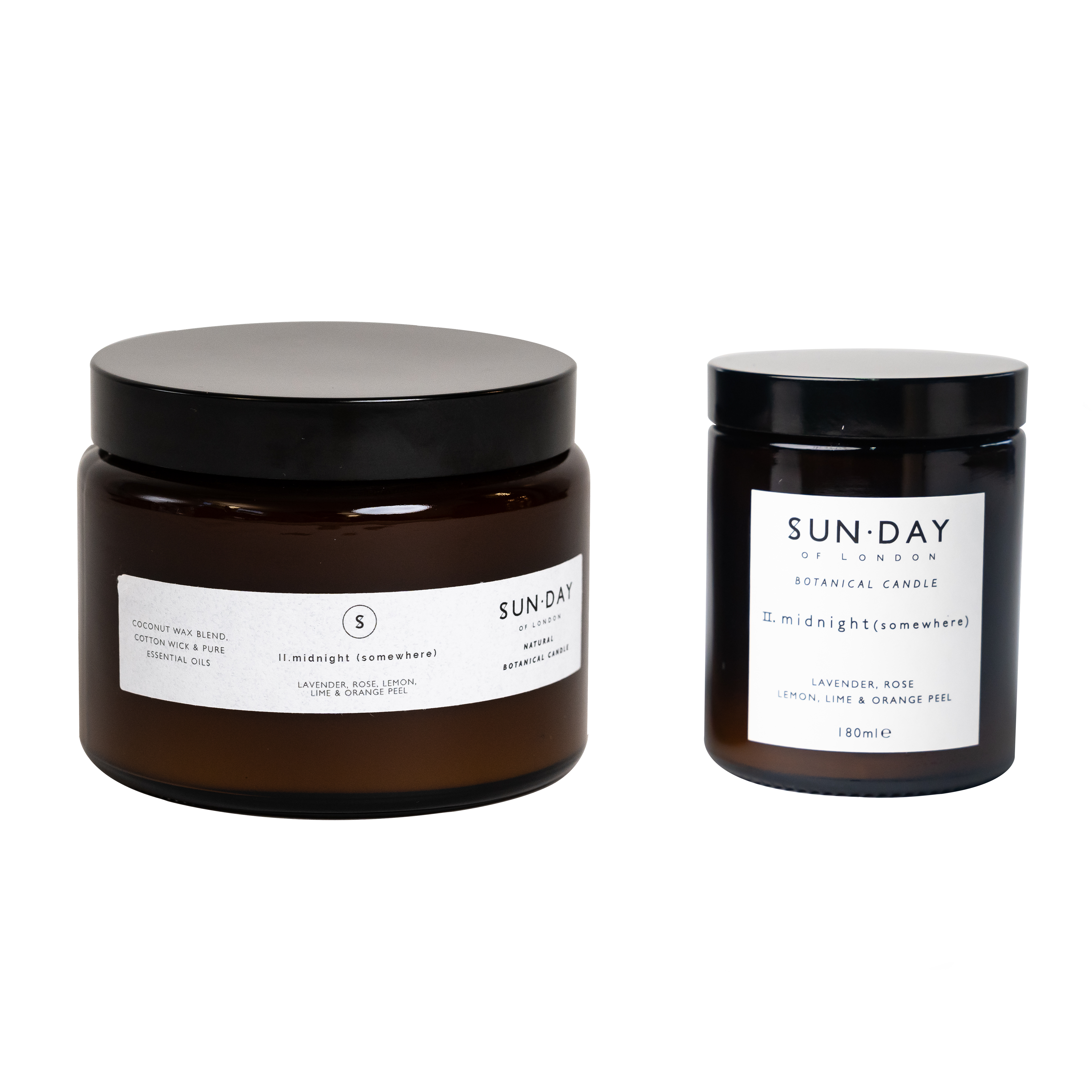 Midnight - Lavender, Lemon, Lime, Orange Peel & Rose Geranium.